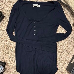 Y2K Vintage Abercrombie Henley Top